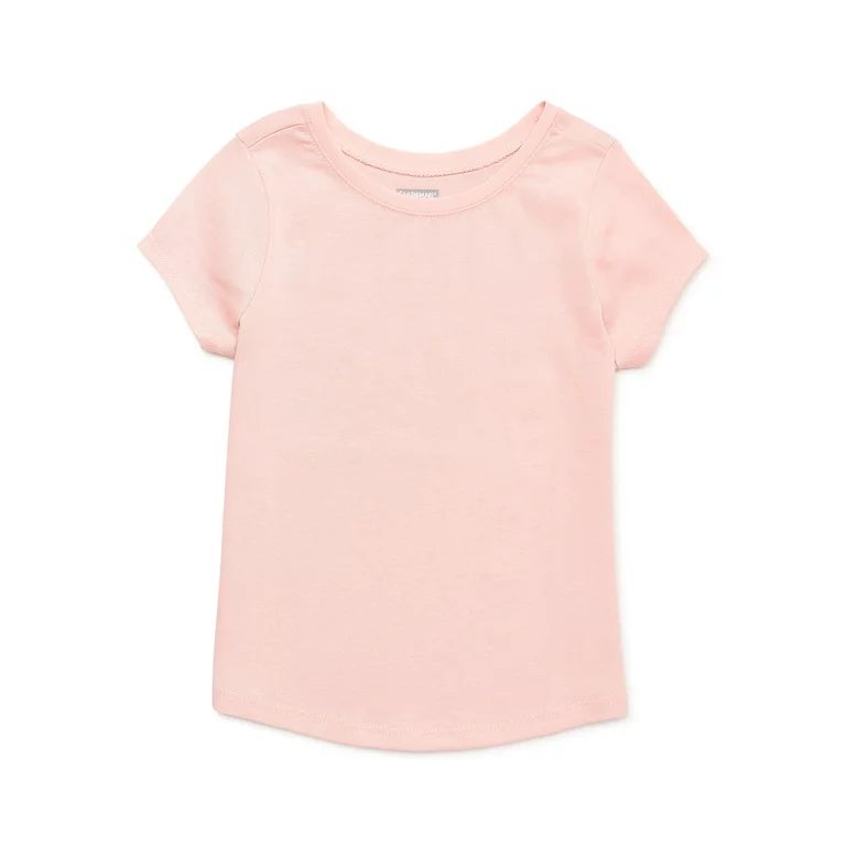 Garanimals Toddler Girl Short Sleeve Solid Tee, Sizes 12 Months-5 Toddler - Walmart.com | Walmart (US)