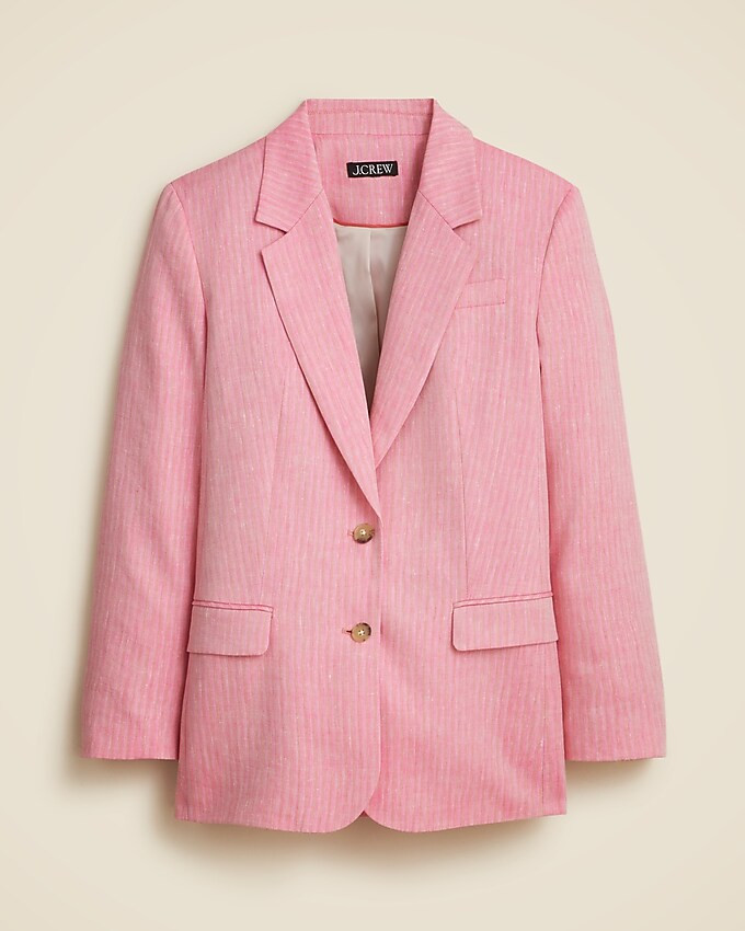 Classic two-button blazer in herringbone linen blend | J. Crew US