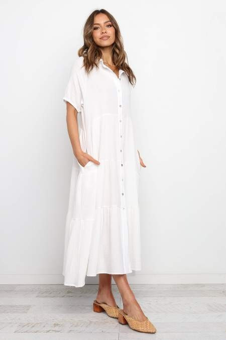 Wabash Dress - White | Petal & Pup (US)