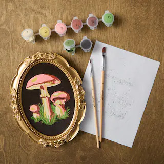 Mushrooms Paint-by-Number Framed Mini Kit by Artist's Loft® | Michaels Stores