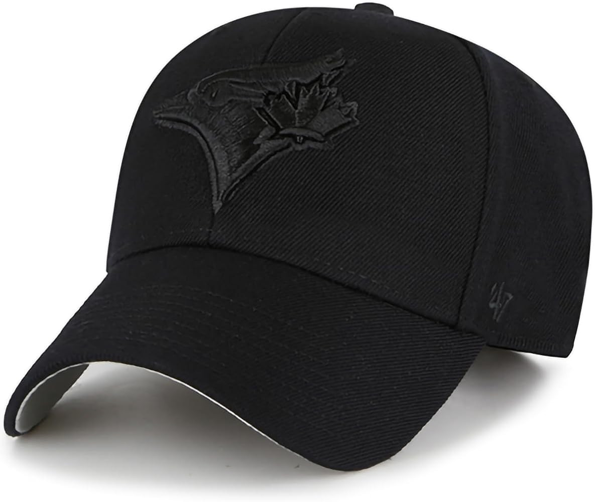 '47 MLB Blackout Primary Logo MVP Adjustable Structure Hat, Adult One Size Fits All | Amazon (CA)