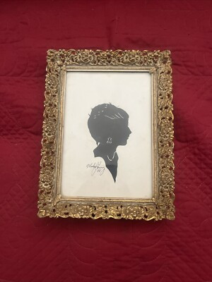 Antique Silhouette Portrait Signed By Artist | eBay US