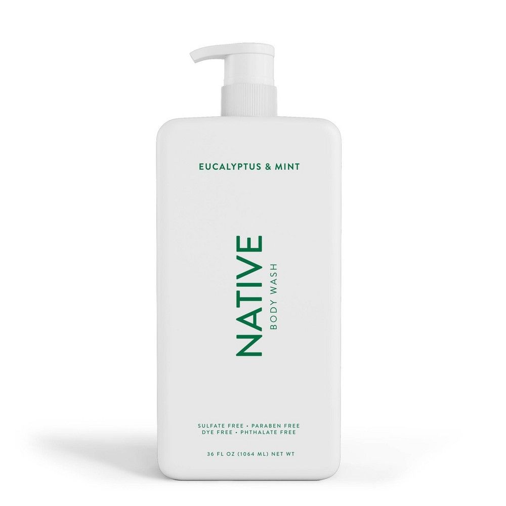 Native Eucalyptus and Mint Body Wash with Pump - 36 fl oz | Target