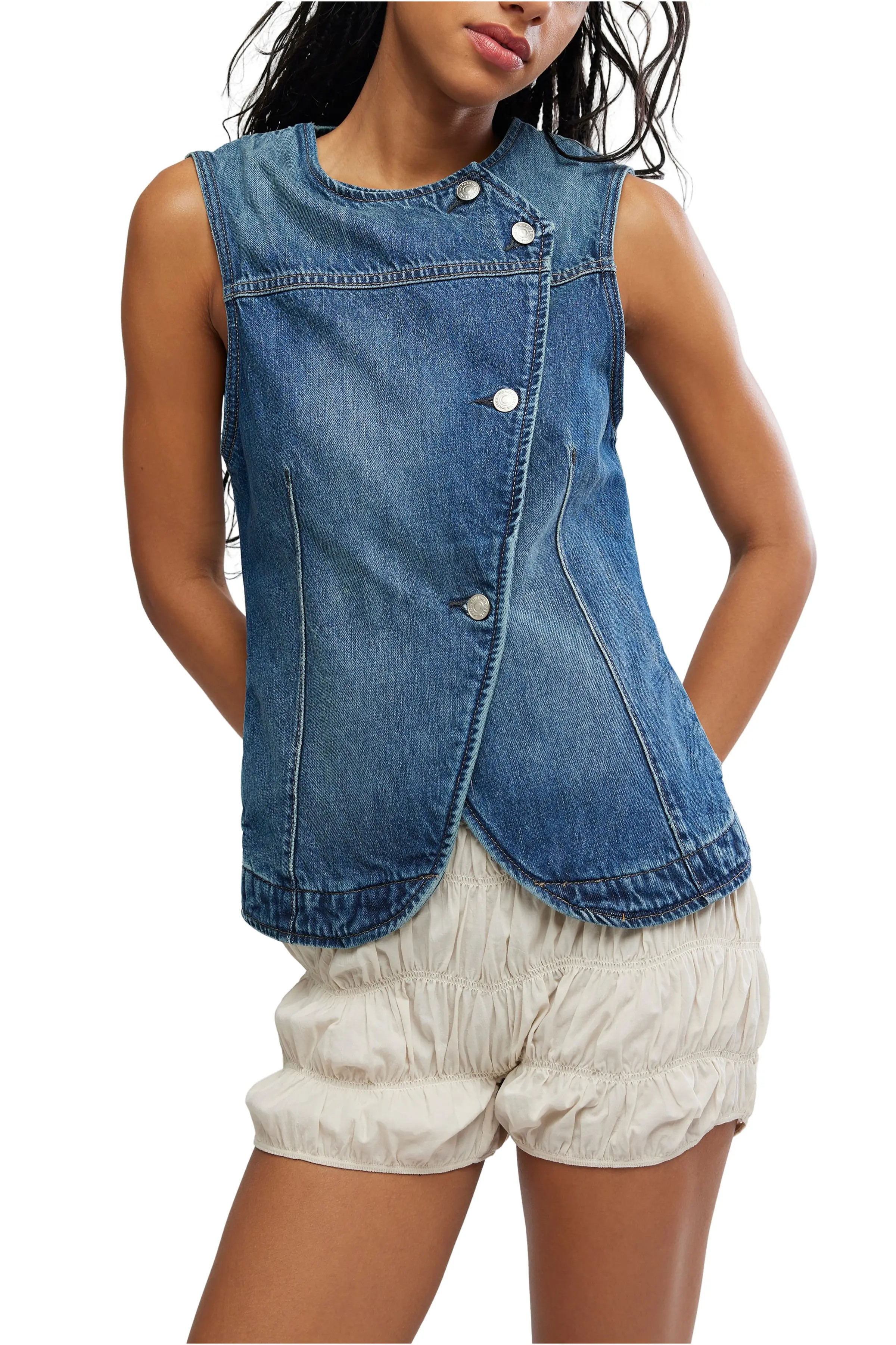 Maris Sleeveless Denim Top (Women) | Nordstrom | Nordstrom