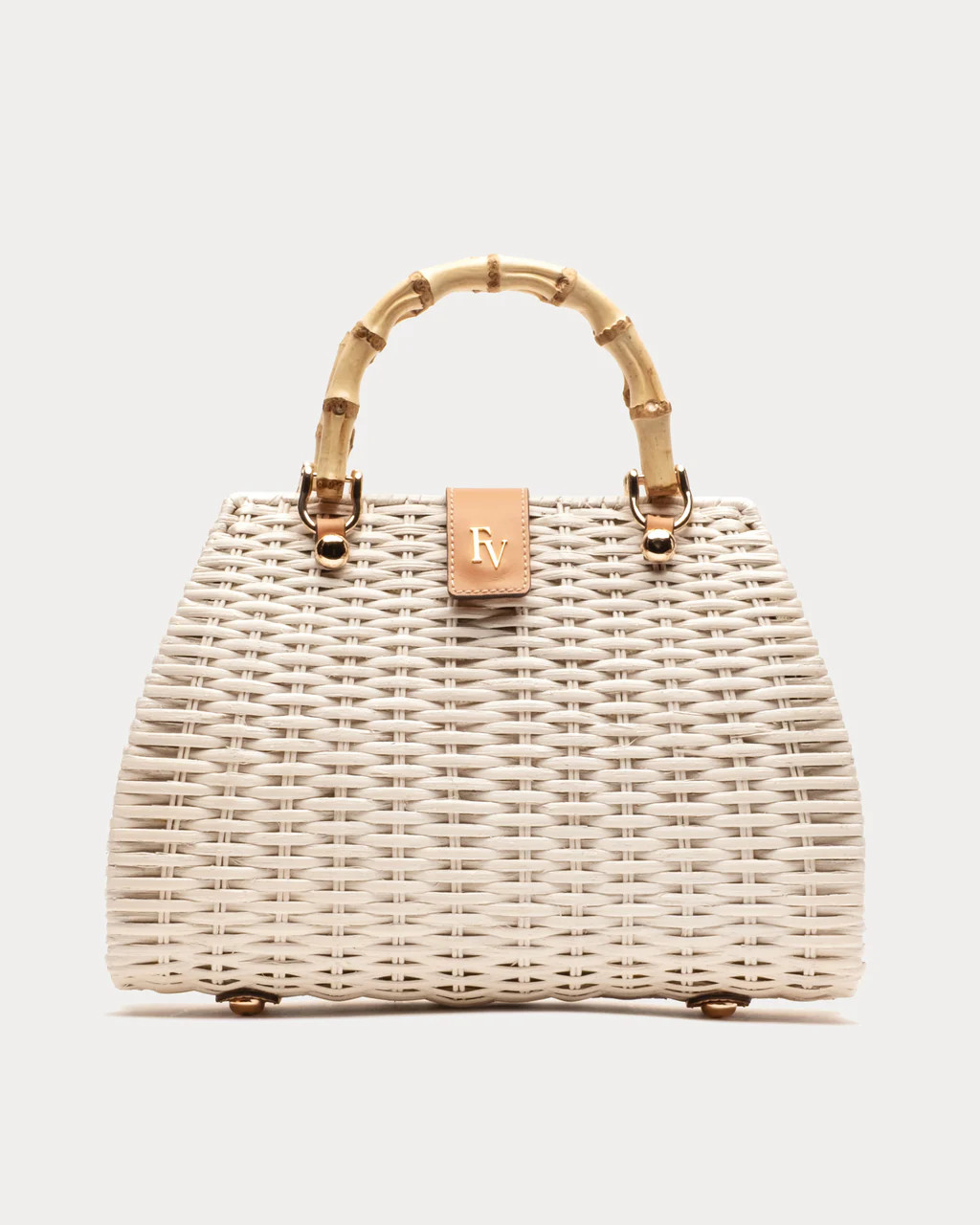 Rooster Wicker Basket - Off White | Frances Valentine