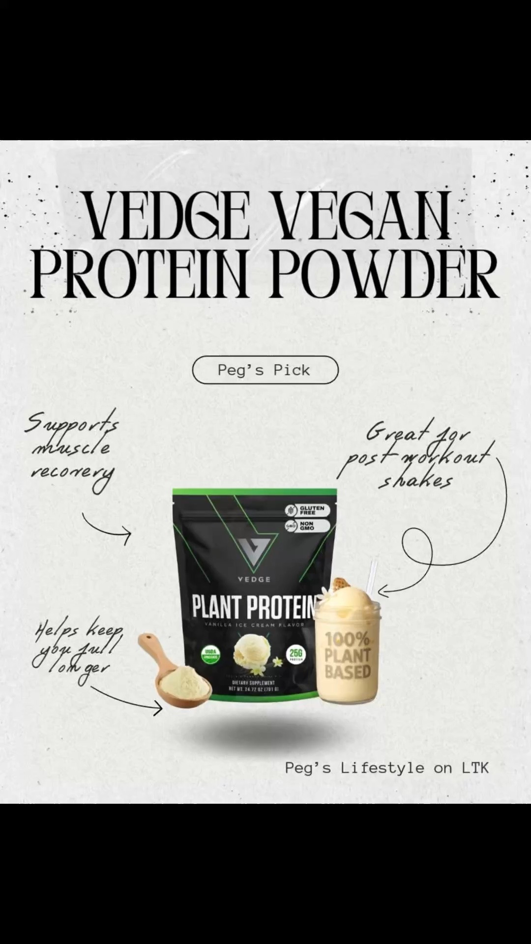Current protein favorite 🌱💪

Loving this vegan protein powder for smoothies, post-workout shakes, and busy mornings. It’s plant-based, satisfying, and an easy way to add extra protein into my routine ✨

#LTKselfcare #LTKfitnessgoals