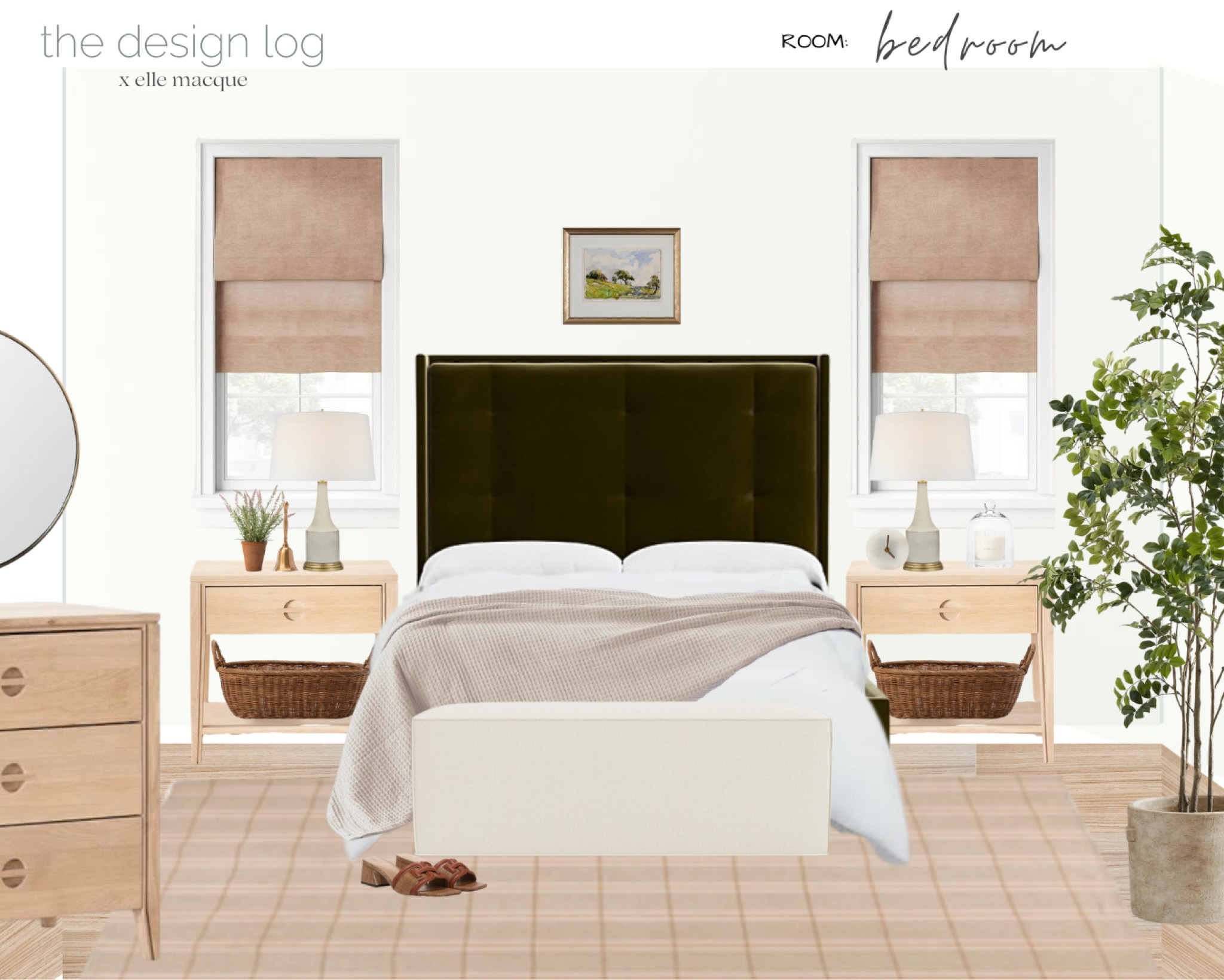 Virtual Interior Design Client : Bedroom Design 

The Design Log || bedroom || follow us on IG @ellemacque || Virtual Design || Online Interior Design || Home E-Design || Interior Designer || Explore our e-Design services --> https://ellemacque.com || https://www.liketoknow.it/thedesignlog 

#thedesignlog #interiordesign #createhome #homedecor #bedroom

#LTKStyleTip #LTKSaleAlert #LTKHome