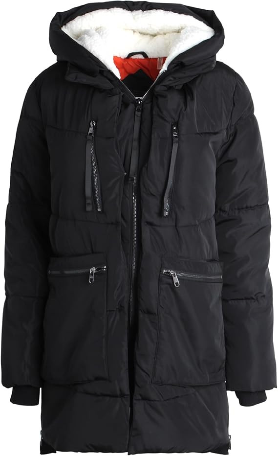 Steve Madden Womens Winter Coats - Midlength Parka Jackets for Women Insulated Quilted Puffer Jac... | Amazon (US)