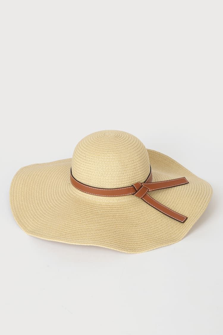 Sun On Your Side Natural Straw Floppy Brim Hat | Lulus (US)