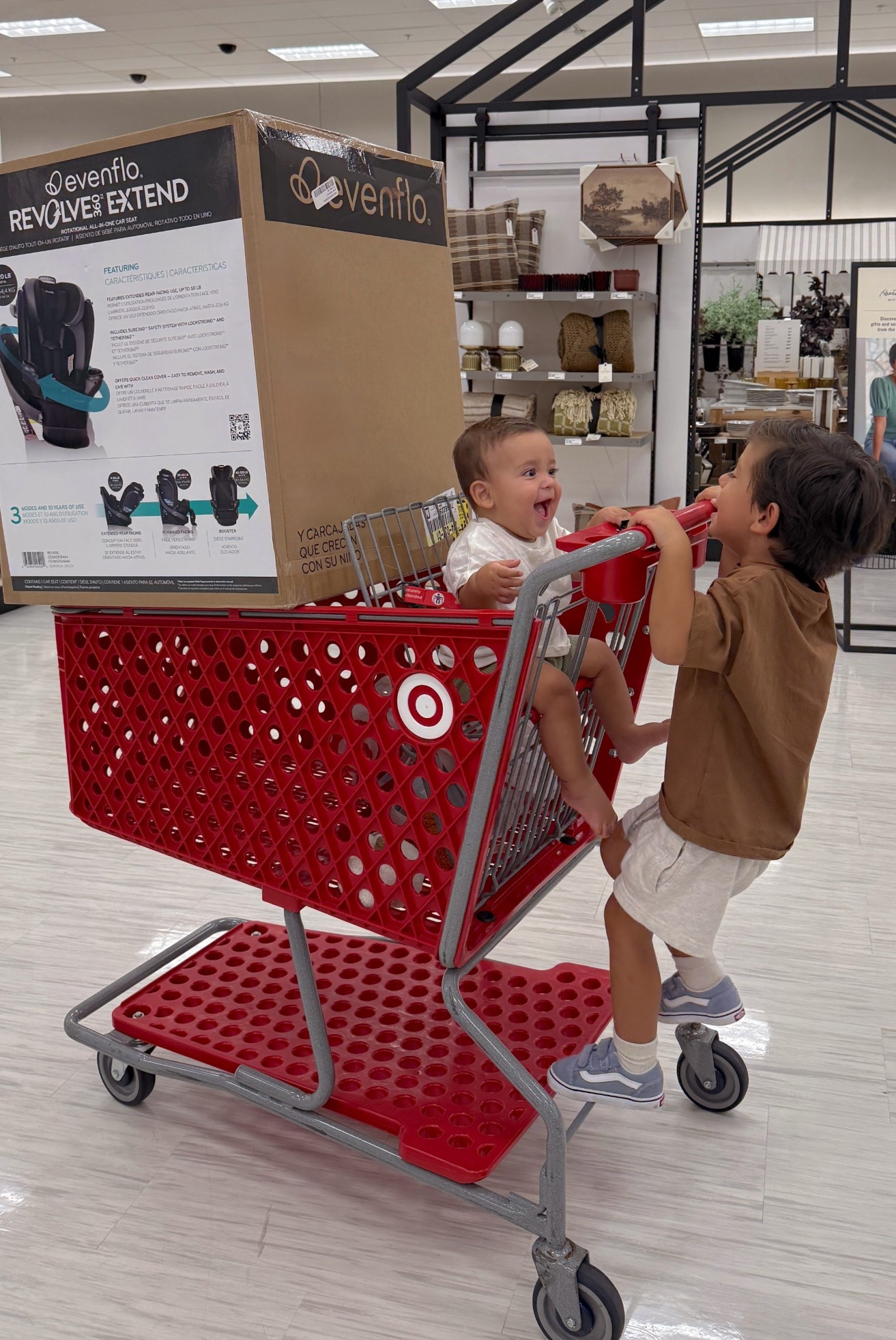 #ad Rem’s new car seat 🤍 we traded in Nalu’s old baby seat during Target’s Car Seat Trade-In Event and got 20% off the Evenflo Revolve 360 Extend. This one grows with your little one for 10 years - SO excited to use. Linking it here x 

@target @evenflobaby
#targetbaby #targetstyle #targetmom

#LTKKids #LTKBaby #LTKFamily