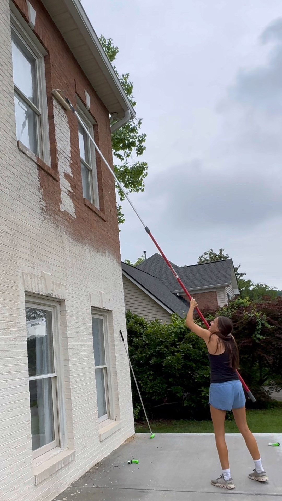 Everything I’m using to roll on our limewash! 
Color is Cristallo White and I’m doing one coat. Diluting it about 1 part limewash and 3/4 parts water. 

#LTKHome