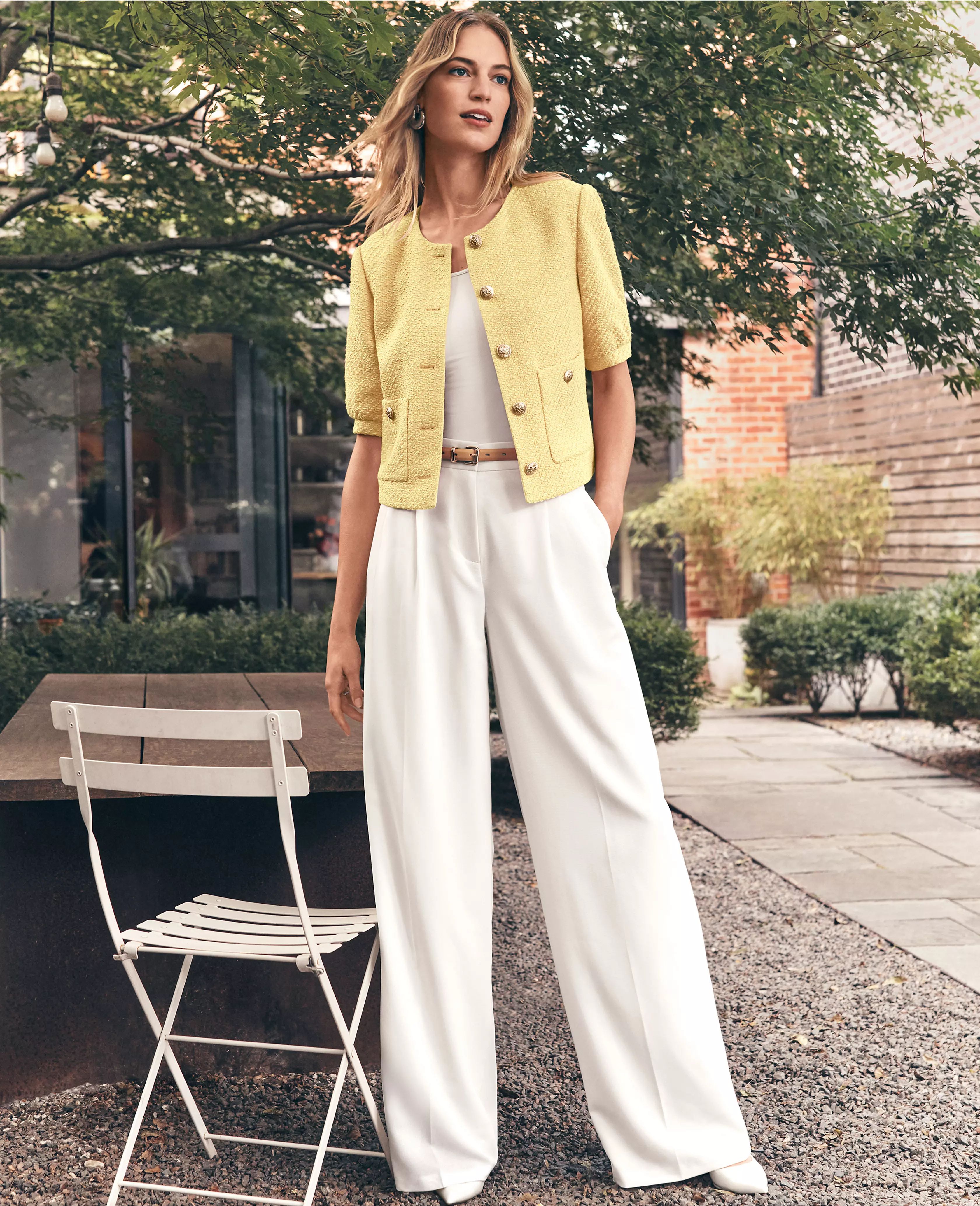 The Pleated Wide Leg Pant | Ann Taylor (US)