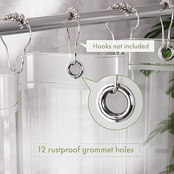 AmazerBath Extra Long Shower Curtain Liner, Clear, 84 Inches Long, 72x84 Plastic Curtain Liner, C... | Amazon (US)