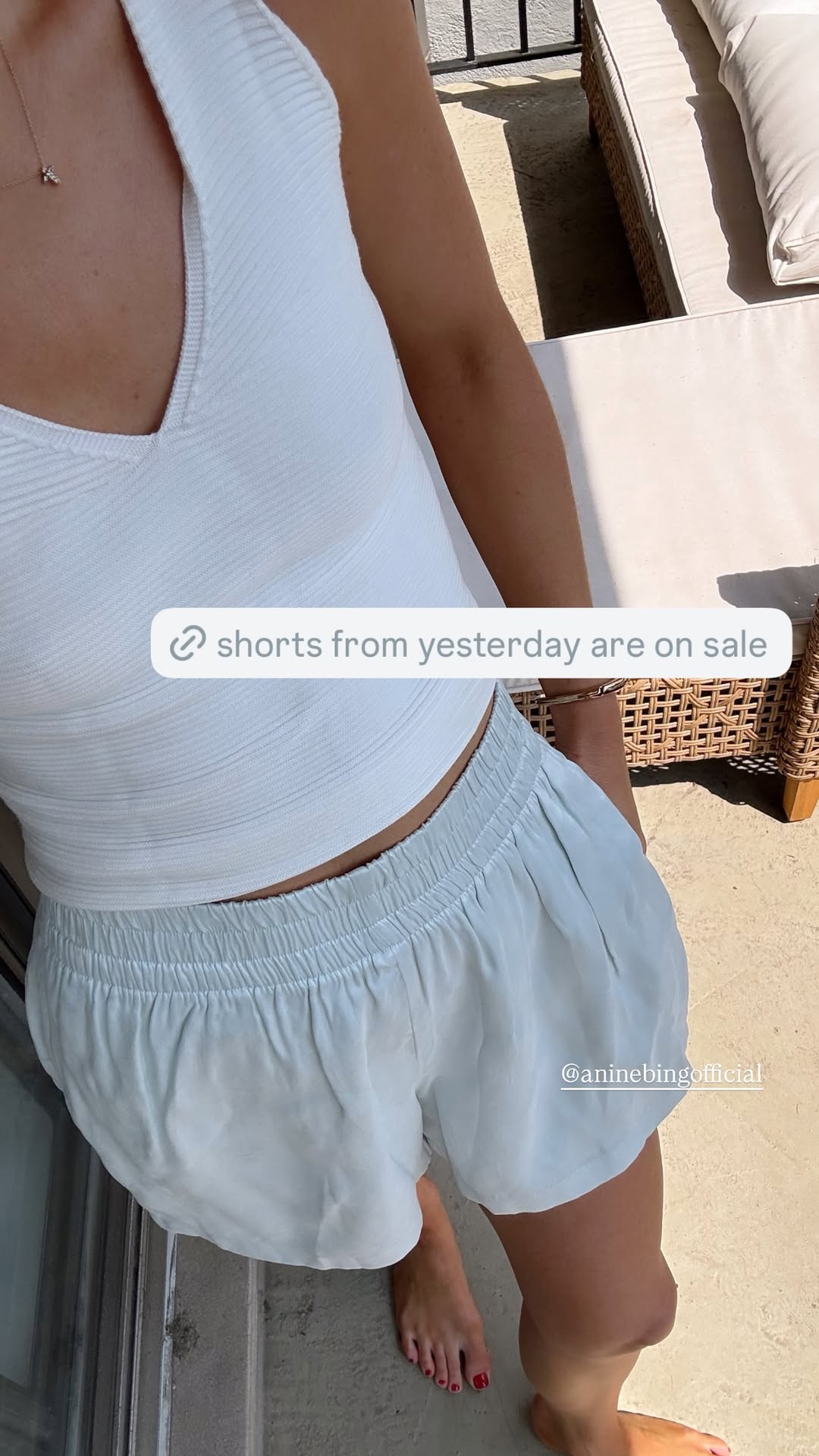 Anine Bing shorts on sale and so good for summer! 🤍 

 #LTKootd #LTKSeasonal #LTKSaleAlert