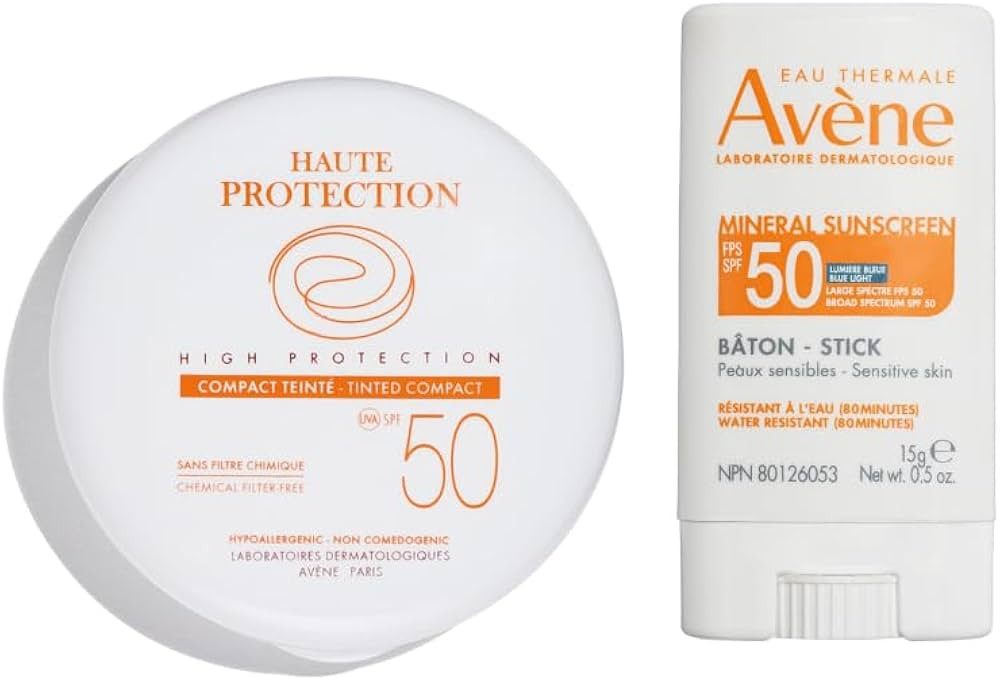 Avène High Protection Beige Tinted Compact & Mineral Sunscreen Balm Stick UVA/UVB Blue Light Pro... | Amazon (US)