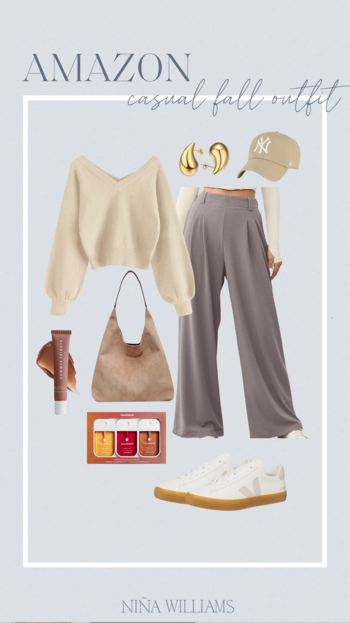 Amazon casual Fall outfit inspo! Fall fashion - fall outfit - fall accessories - neutral fall outfit 

#LTKTravel #LTKOver40 #LTKItBag

#LTKGiftGuide