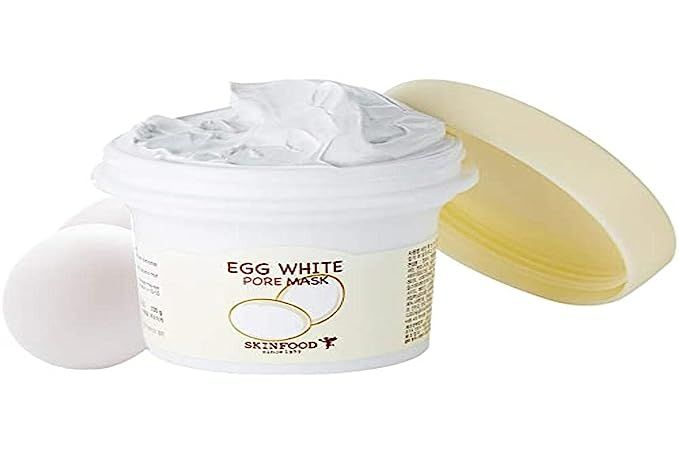 SKINFOOD Egg White Pore Mask 4.41 oz. (125g) - Pore Refining Wash off Mask, Tightens Pores, Remov... | Amazon (US)