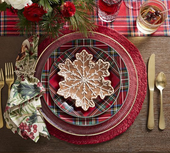 Stewart Plaid Stoneware Salad Plates - Set of 4 | Pottery Barn (US)