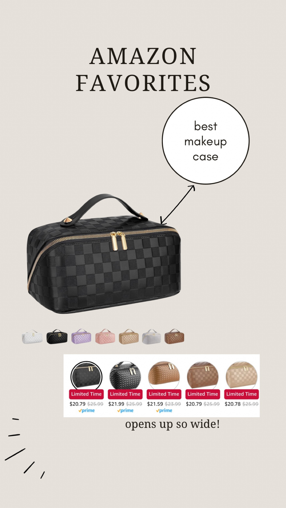 Amazon deal of the day
Best makeup case 
Amazon find 

#LTKfindsunder50 #LTKsalealert #LTKstyletip