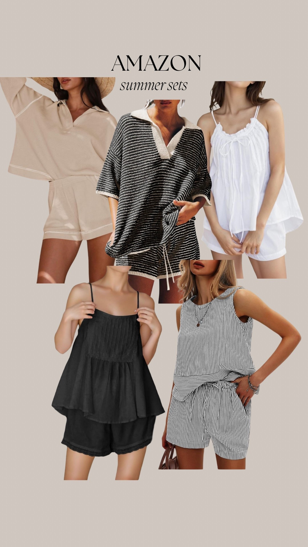 Amazon Summer Sets

#LTKFindsUnder50 #LTKStyleTip #LTKSeasonal