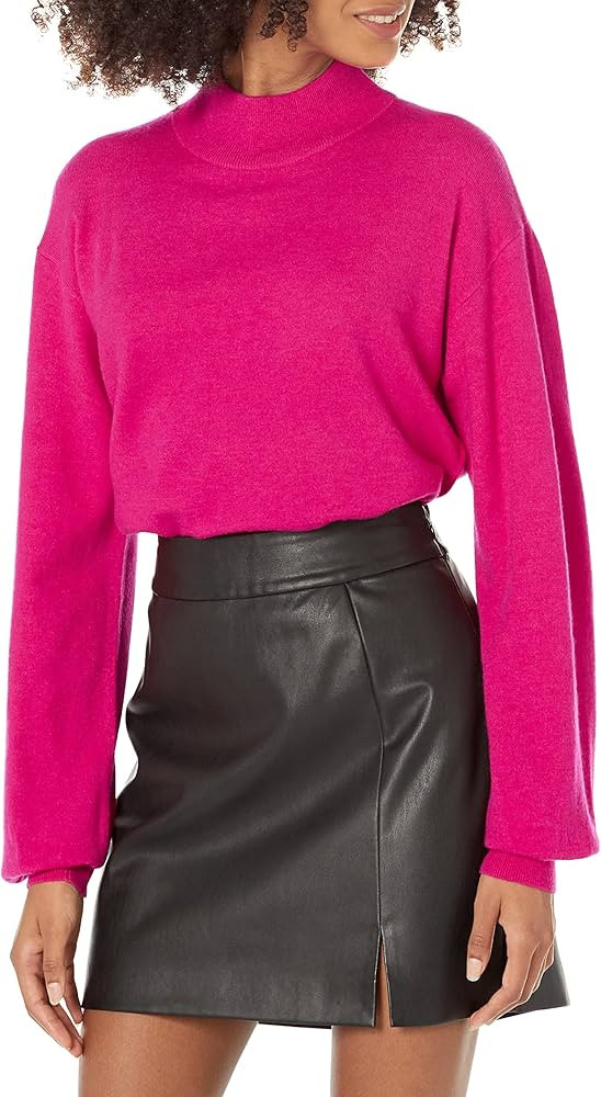 The Drop Women's Jaclyn Cut-Out Back Mock-Neck Sweater | Amazon (US)