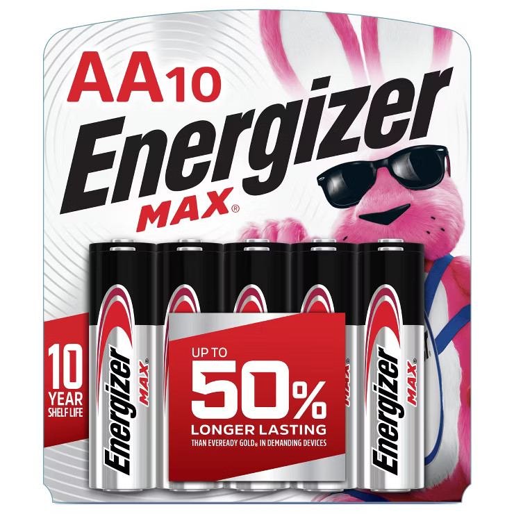 Energizer 10pk Max Alkaline AA Alkaline Batteries | Target