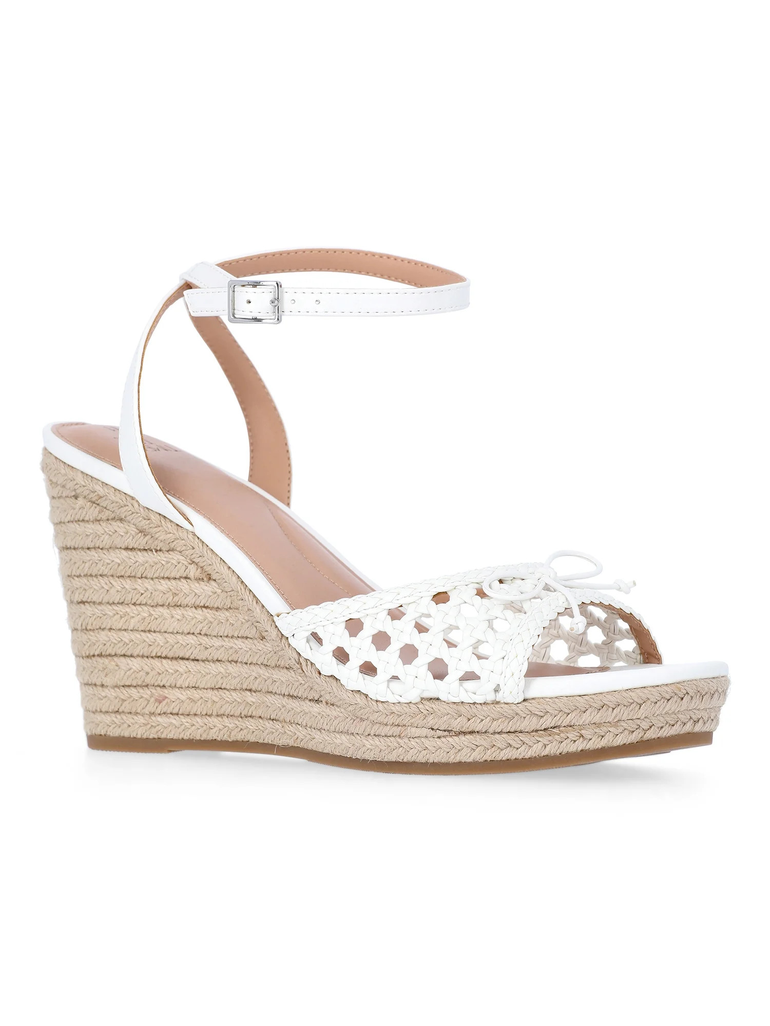 Time and Tru Women's Bow Espadrille Wedge Sandals | Walmart (US)