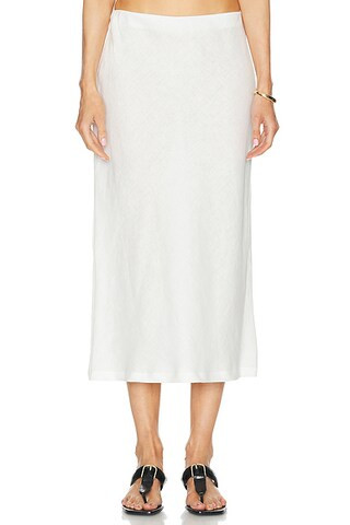 Linen Bias Skirt | FWRD 