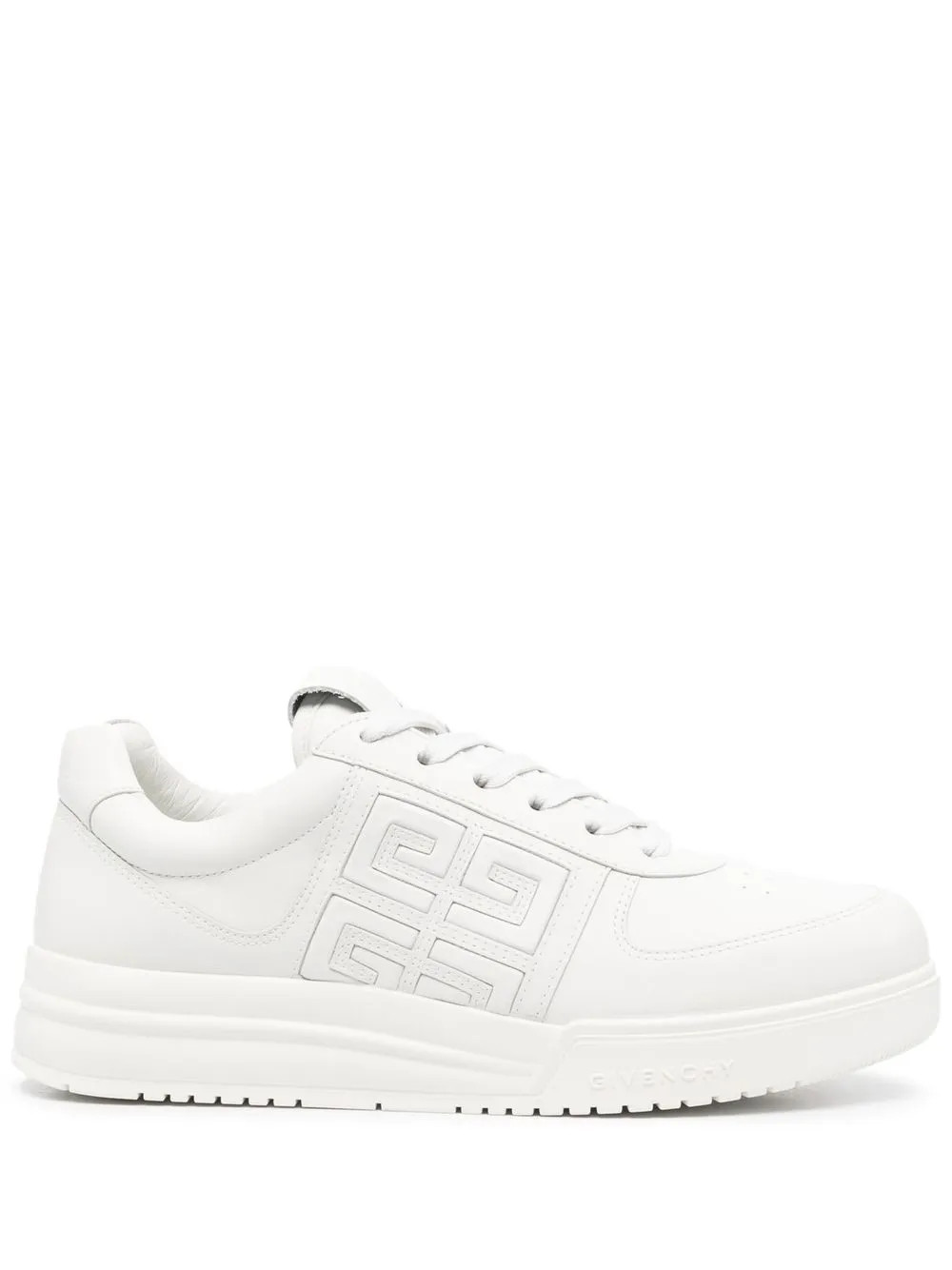 White G4 Leather Low-Top Sneakers | Farfetch Global