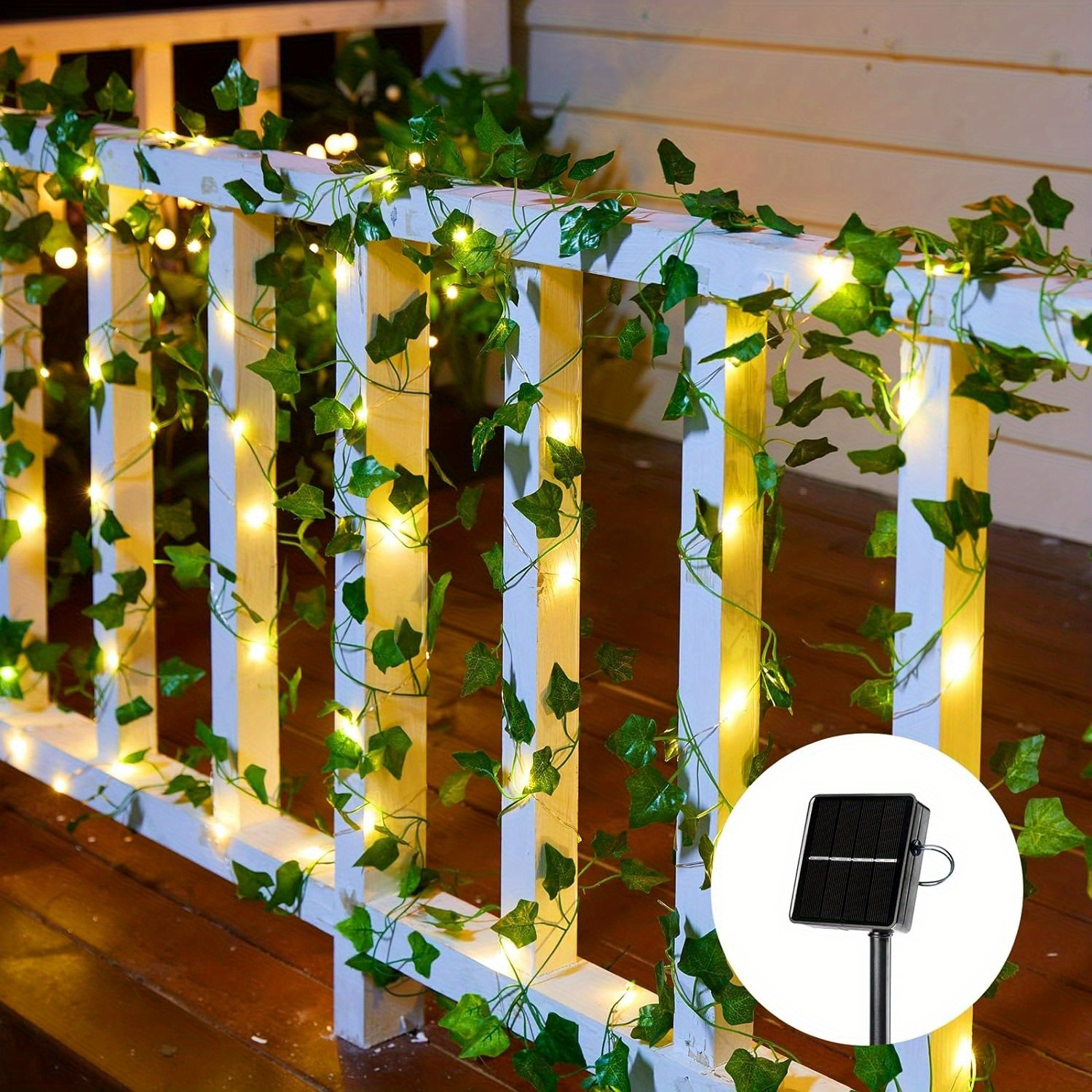 2 Packs Total 66ft Solar Ivy Lights Solar Plant Vine Lights For Camping Outside Garden Yard Fence... | Temu Affiliate Program