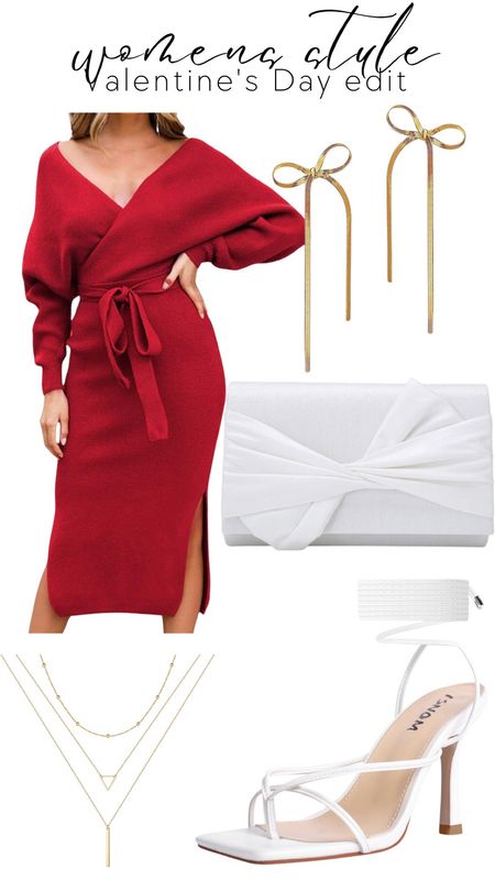 Women's Red Sweater Dress Valentine's Day Outfit Idea 

#LTKsalealert #LTKSeasonal #LTKstyletip
