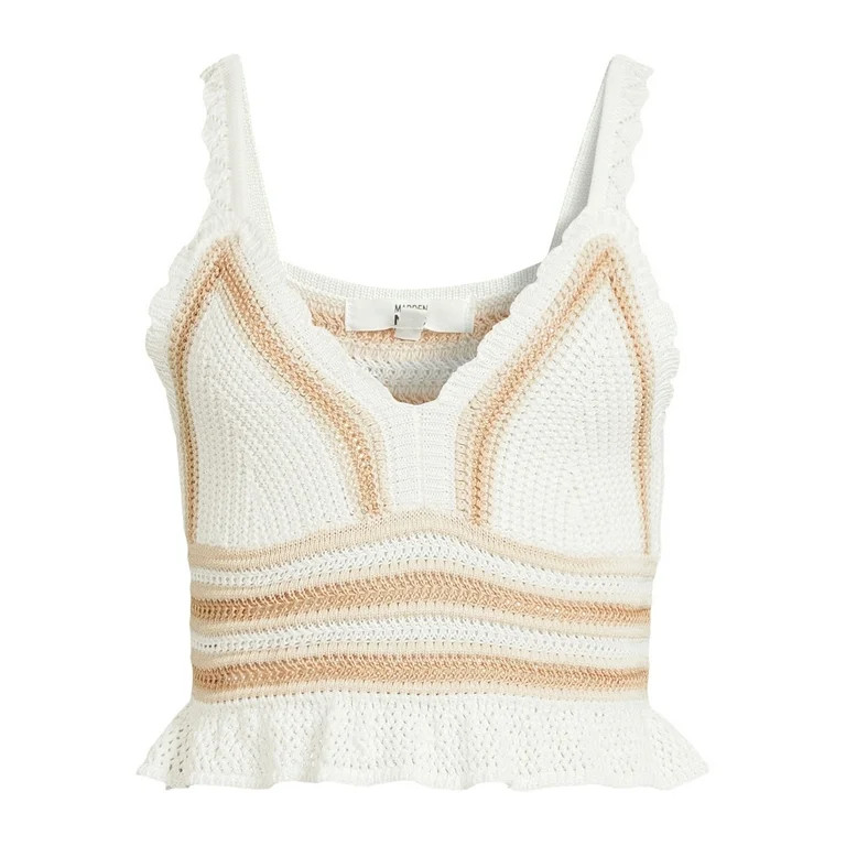 Madden NYC Women’s Crochet Tank Top, Sizes XS-3XL - Walmart.com | Walmart (US)