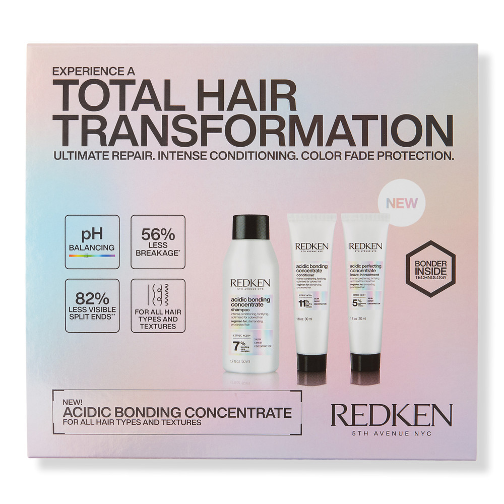 Redken Acidic Bonding Concentrate Travel Kit for Damaged Hair | Ulta