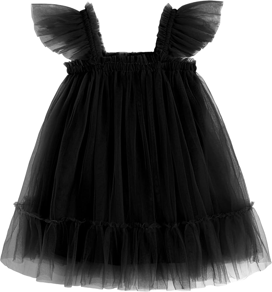 Arshiner Toddler Tulle Dress for Girls Layered Tutu Ruffle Dresses Swing Twirly Fairy Summer Birt... | Amazon (US)