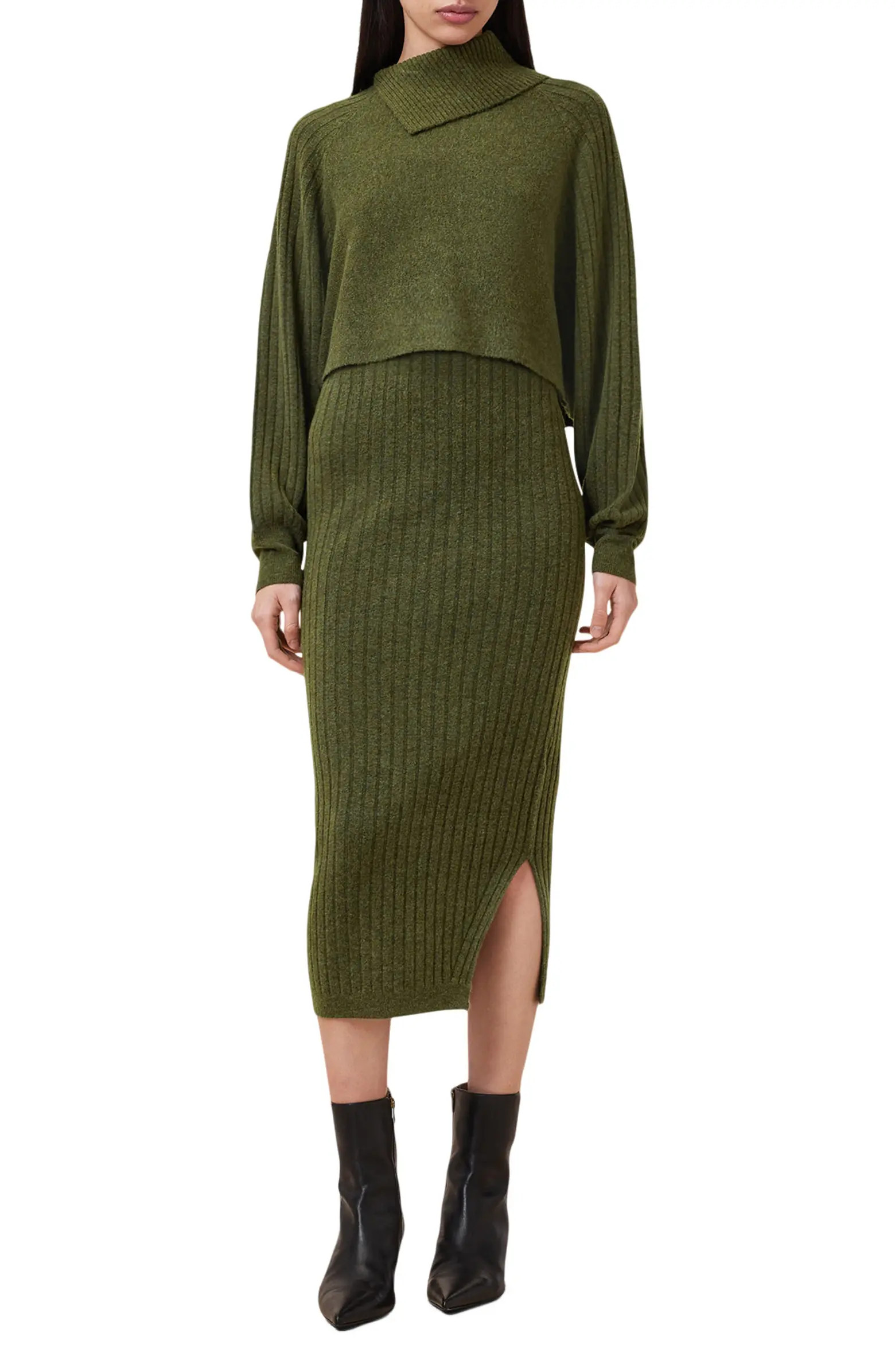 AllSaints Margetta Long Sleeve Sweater & Dress Set | Nordstrom | Nordstrom