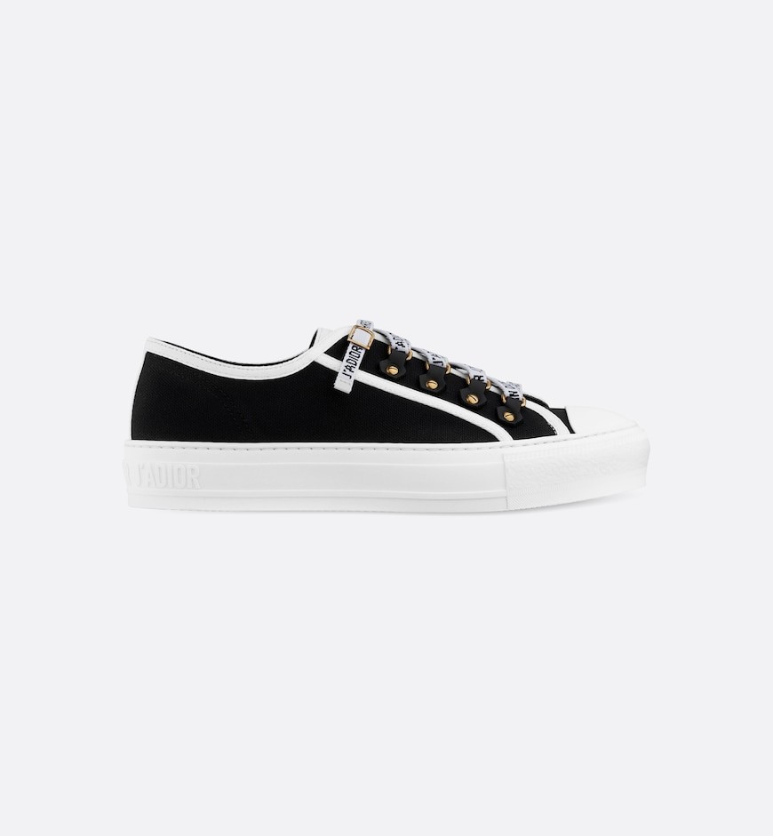 Walk'n'Dior Sneaker Black Cotton Canvas | DIOR | Dior Couture