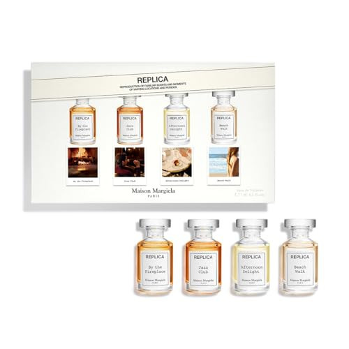 Maison Margiela - Replica - 4-Piece Fragrance Discovery Set - With Beach Walk, Jazz Club, By the Fireplace, & Afternoon Delight - 0.24 Fl Oz Each | Amazon (US)