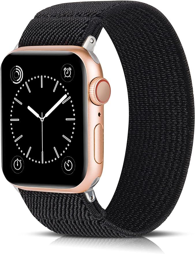 TOYOUTHS Elastic Band Compatible with Apple Watch Band Scrunchies Stretchy Solo Loop 38mm/40mm/41... | Amazon (US)