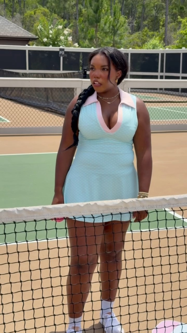 Your court-to-clubhouse wardrobe just got cuter! The Fancy Fits tennis, pickleball, and golf collection is filled with flattering matching sets, playful prints, and polished athletic styles made for moving, playing, and looking put together 🎾🏓⛳️ 

 #LTKootd #LTKActive #LTKMidsize