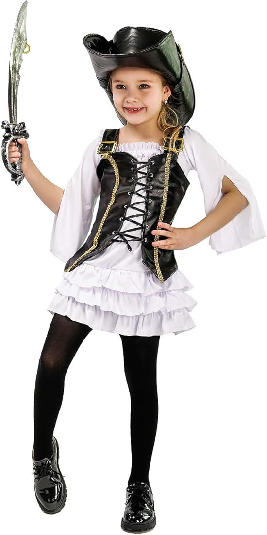 PGOND Cute Pirate Girls Halloween Dress up Costume | Amazon (US)