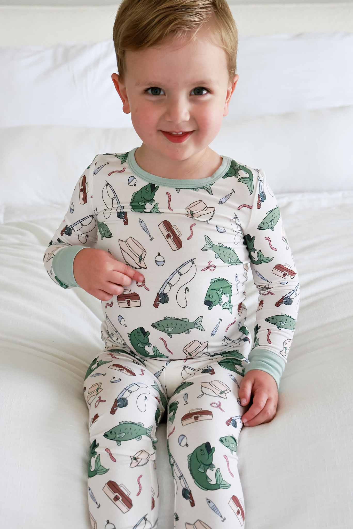 Two Piece Bamboo Pajama Set | Off the Hook | Caden Lane