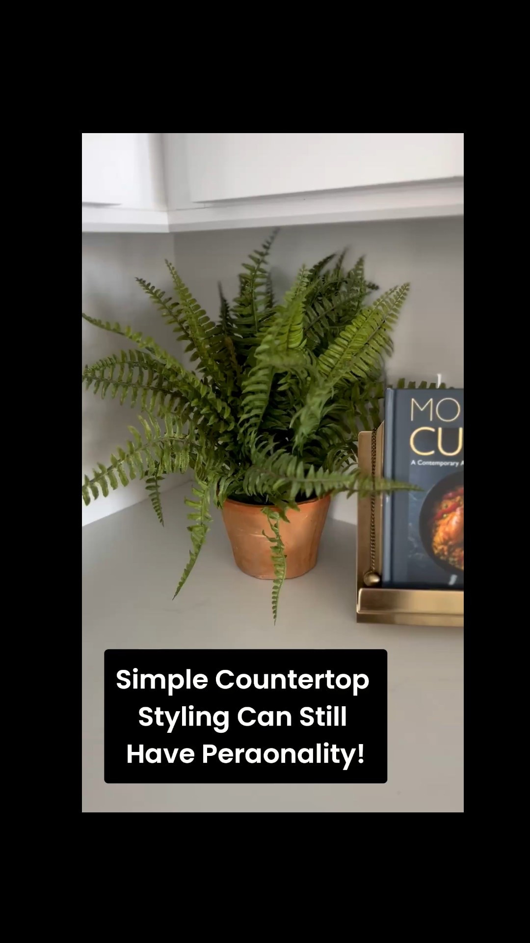 Don’t like knick knacks?  You aren’t alone!  A lot of clients hesitate to “style” their counters because they don’t want them to feel cluttered. I totally get it! The key here is to buy the prettiest possible version of the things you actually use (cooking utensils, a favorite cookbook) and let them be the decor.

Oh, and a plant 🌱  never hurts either! This one is a really good faux fern for my black thumbed friends.



#LTKHome #LTKFindsUnder50
