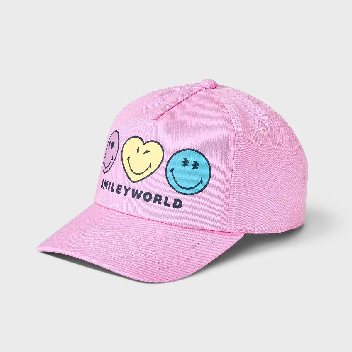 Girls' Smileyworld Baseball Hat - art class™ Pink | Target