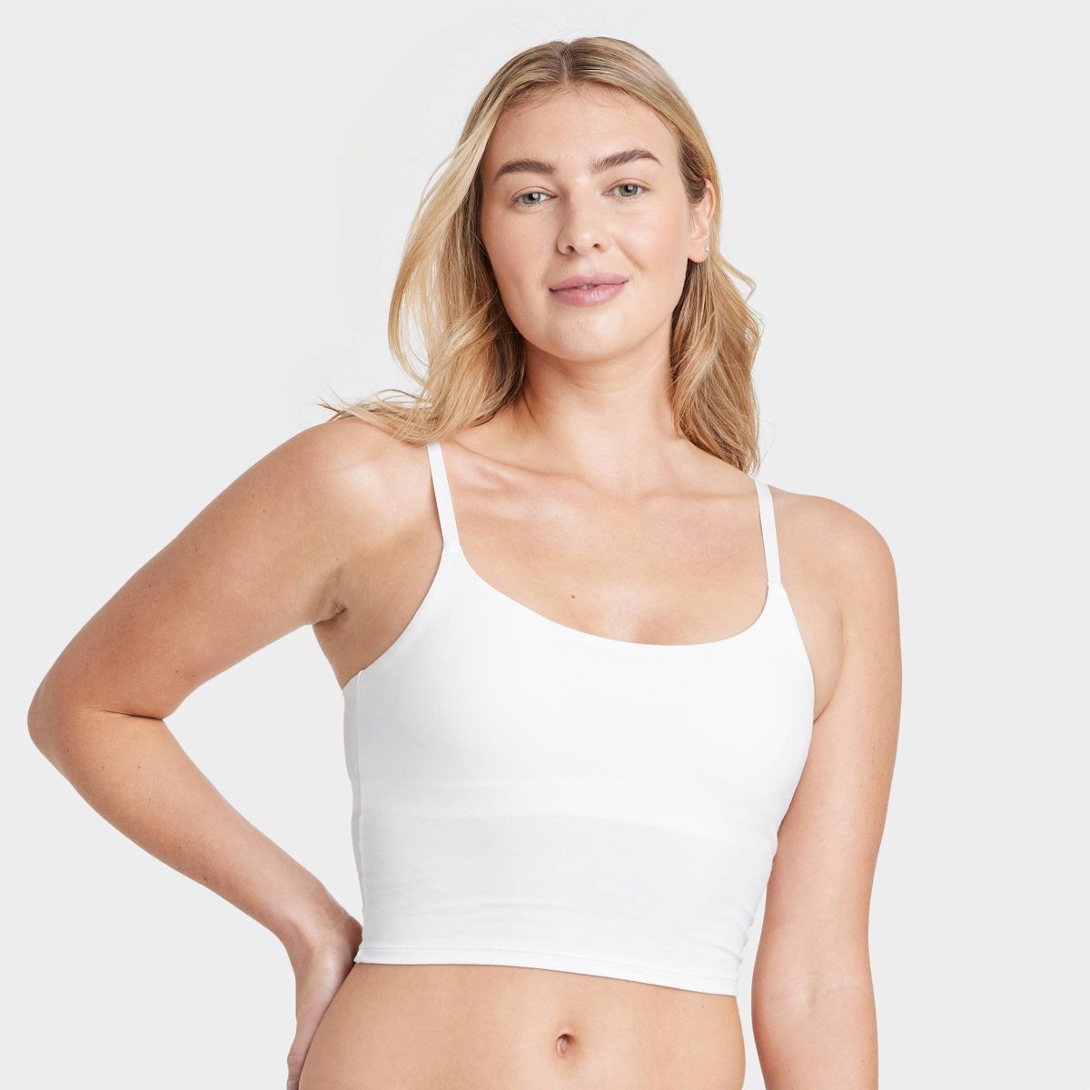 Women's Cotton Stretch Crop Cami Bralette - Auden™ | Target