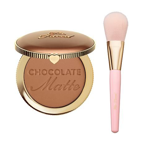 Too Faced Chocolate Soleil Matte Bronzer & Powder Brush Set

                 - 838-891 | HSN