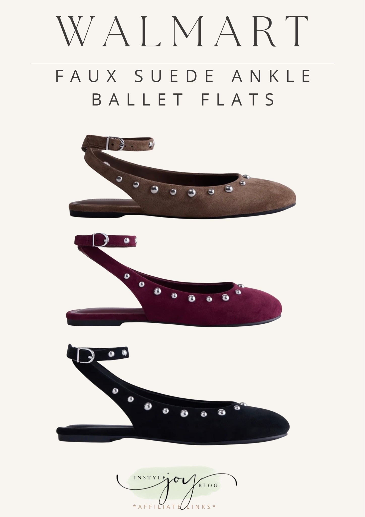 Walmart No Boundaries Women’s Faux Suede Ankle Ballet Flats

#LTKootd #LTKSeasonal #LTKWorkwear