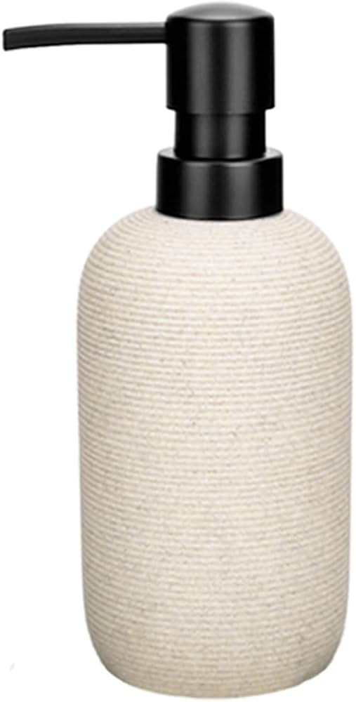 1pcs Hand Soap Dispenser Set, Sandstone Textured Resin Liquid Soap Dispenser for Bathroom Counter... | Amazon (US)