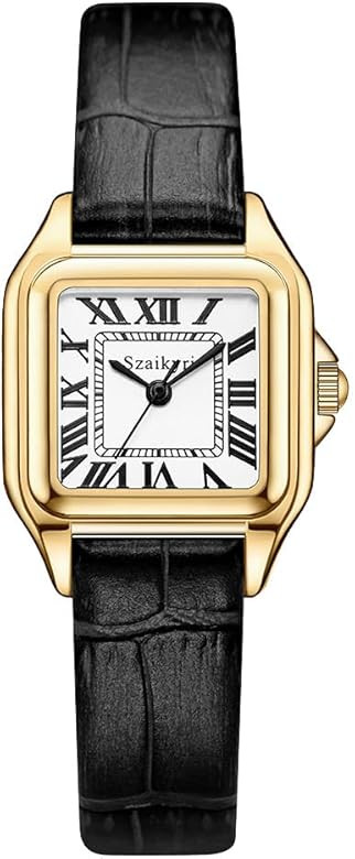 Classic Square Watches for Women with Roman Numerals Ladies Casual Dress Watch | Amazon (US)