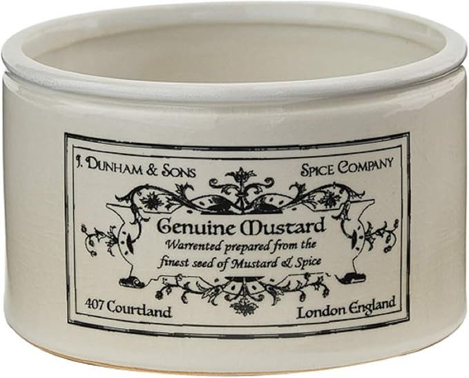 Park Designs Ironstone Mustard Crock - White | Amazon (US)