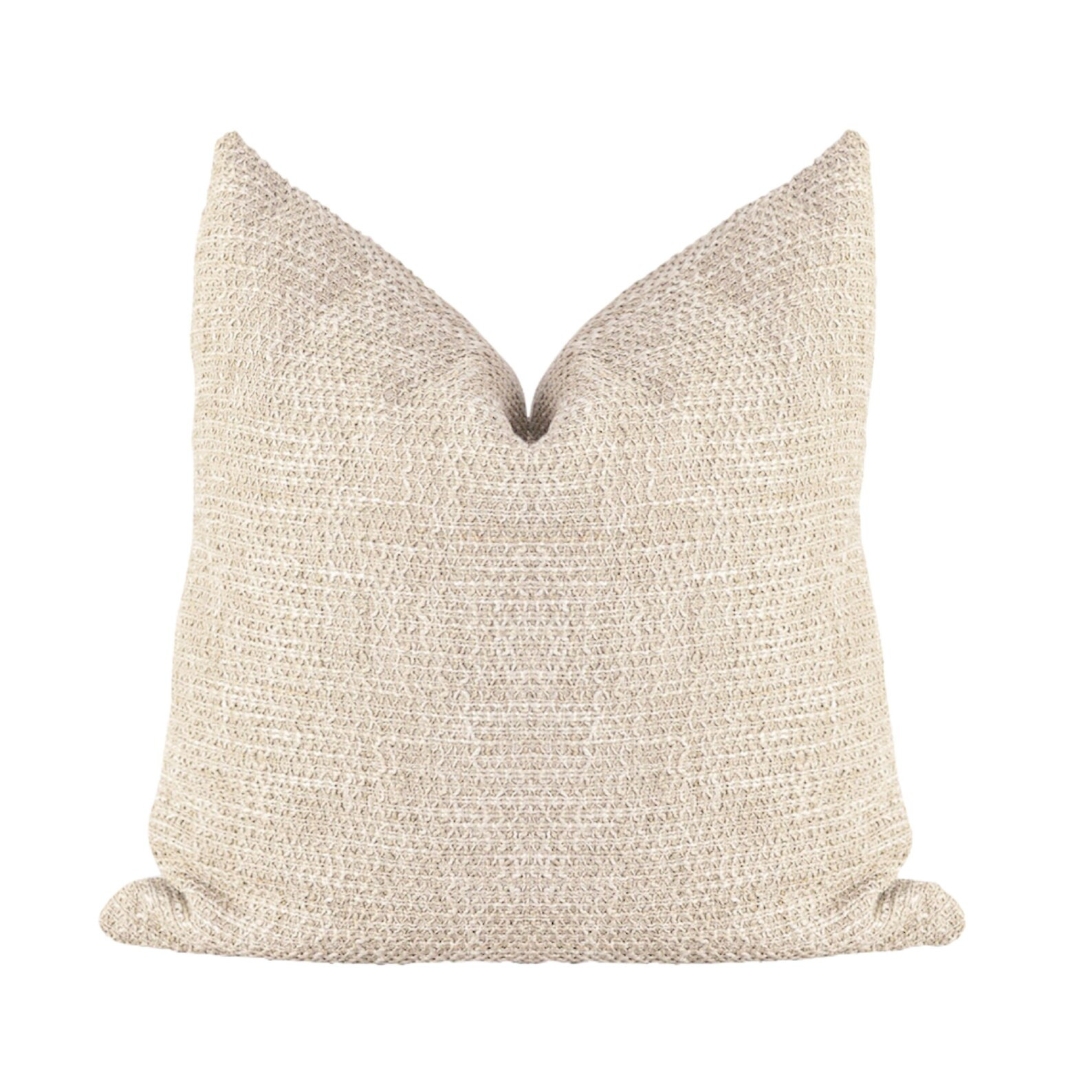 Tan Pillow Cover, Neutral Pillow Cover, Textured Beige Throw Pillow, Coastal Throw Pillow, Camel ... | Etsy (US)